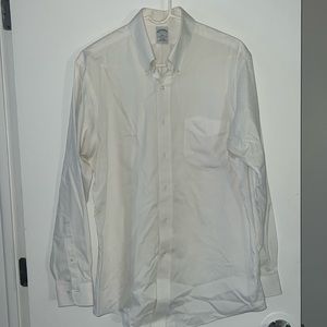 Brooks Brothers White Cotton Oxford 16-4/5